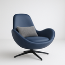 Fauteuil Lounge Nordique – Design Sculptural et Assise Confort