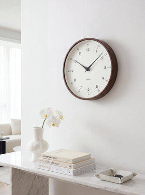 Round Wood-Effect Wall Clock Arlo