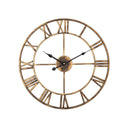 Horloge Murale Design en Fer Forgé – Chiffres Romains Sculptés 40 cm