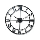 Horloge Murale Design en Fer Forgé – Chiffres Romains Sculptés 40 cm