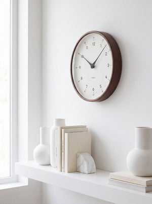 Round Wood-Effect Wall Clock Arlo